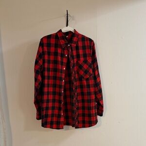Classic Red & Black Buffalo Plaid Men's Shirt